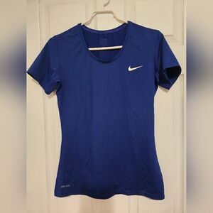 Nike Women's Short Sleeve Blue Tee